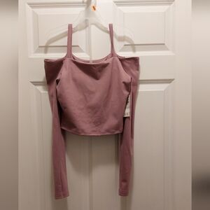 NWT GILLY HICKS Off-Shoulder Crop Top